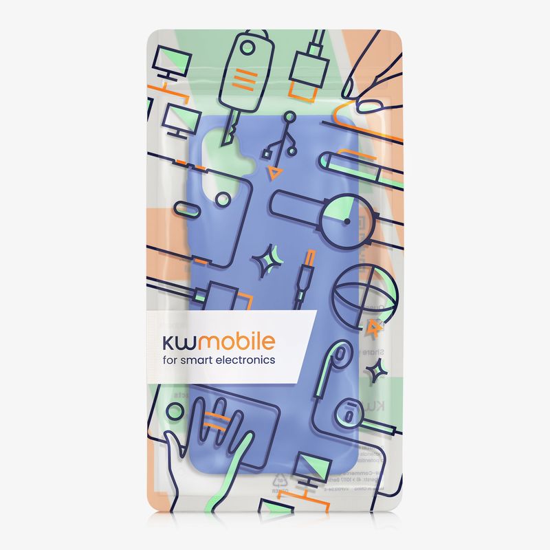Laptop, Telefoane si Tablete - Telefoane mobile si accesorii - Accesorii Telefoane - Huse telefoane - Husa Kwmobile pentru Samsung Galaxy A06, incarcare wireless, anti-alunecare, silicon, albastru - Infinity.ro