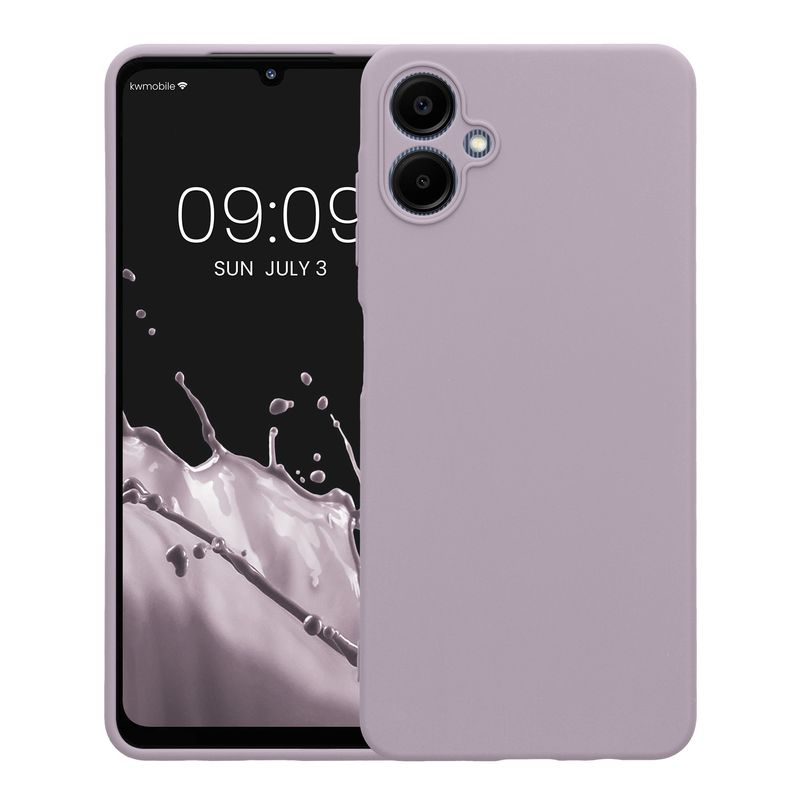 Laptop, Telefoane si Tablete - Telefoane mobile si accesorii - Accesorii Telefoane - Huse telefoane - Husa Kwmobile pentru Samsung Galaxy A06, anti-alunecare, protectie la zgarieturi, silicon, mov - Infinity.ro