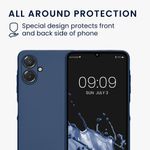 Laptop, Telefoane si Tablete - Telefoane mobile si accesorii - Accesorii Telefoane - Huse telefoane - Husa Kwmobile pentru Samsung Galaxy A06, anti-alunecare, protectie la zgarieturi, silicon, albastru - Infinity.ro