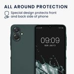 Laptop, Telefoane si Tablete - Telefoane mobile si accesorii - Accesorii Telefoane - Huse telefoane - Husa Kwmobile pentru Samsung Galaxy A06, anti-alunecare, silicon, turcoaz metalizat - Infinity.ro