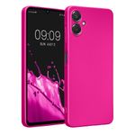 Laptop, Telefoane si Tablete - Telefoane mobile si accesorii - Accesorii Telefoane - Huse telefoane - Husa Kwmobile pentru Samsung Galaxy A06, anti-alunecare, silicon, roz metalizat - Infinity.ro