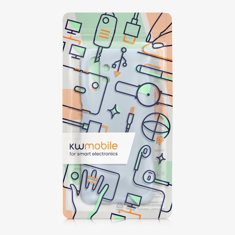Laptop, Telefoane si Tablete - Telefoane mobile si accesorii - Accesorii Telefoane - Huse telefoane - Husa Kwmobile pentru Samsung Galaxy A13 4G, incarcare wireless, silicon, albastru deschis - Infinity.ro