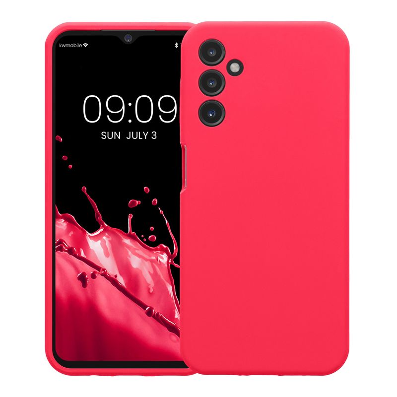 Laptop, Telefoane si Tablete - Telefoane mobile si accesorii - Accesorii Telefoane - Huse telefoane - Husa Kwmobile pentru Samsung Galaxy A14 5G, anti-alunecare, anti-amprenta, silicon, roz - Infinity.ro