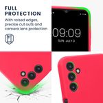 Laptop, Telefoane si Tablete - Telefoane mobile si accesorii - Accesorii Telefoane - Huse telefoane - Husa Kwmobile pentru Samsung Galaxy A14 5G, anti-alunecare, anti-amprenta, silicon, roz - Infinity.ro