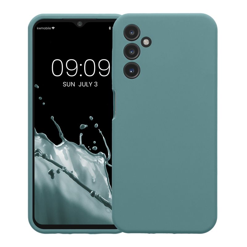Laptop, Telefoane si Tablete - Telefoane mobile si accesorii - Accesorii Telefoane - Huse telefoane - Husa Kwmobile pentru Samsung Galaxy A14 5G, anti-alunecare, protectie la socuri, silicon, albastru - Infinity.ro