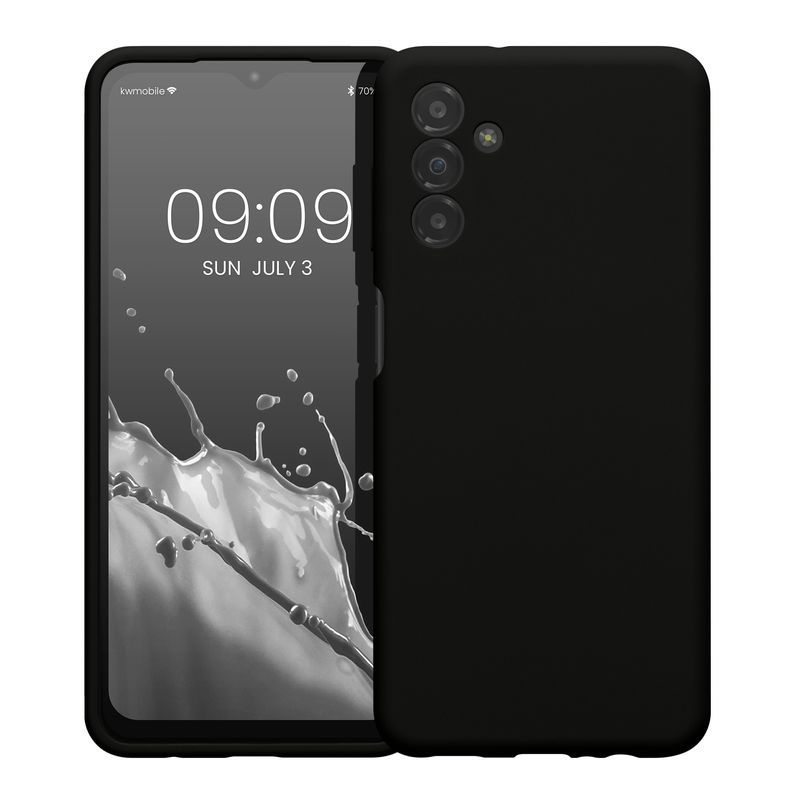 Laptop, Telefoane si Tablete - Telefoane mobile si accesorii - Accesorii Telefoane - Huse telefoane - Husa Kwmobile pentru Samsung Galaxy A13 5G, anti-alunecare, silicon, negru - Infinity.ro