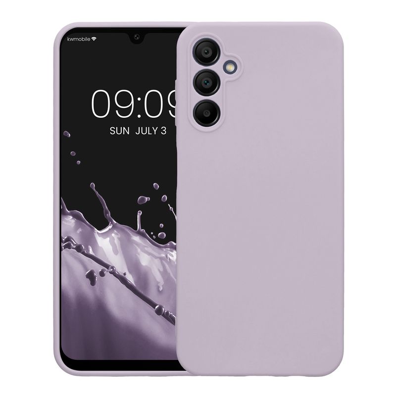 Laptop, Telefoane si Tablete - Telefoane mobile si accesorii - Accesorii Telefoane - Huse telefoane - Husa Kwmobile pentru Samsung Galaxy A14 5G, anti-alunecare, protectie la zgarieturi, silicon, mov - Infinity.ro