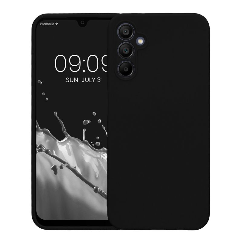 Laptop, Telefoane si Tablete - Telefoane mobile si accesorii - Accesorii Telefoane - Huse telefoane - Husa Kwmobile pentru Samsung Galaxy A14 5G, anti-alunecare, protectie la zgarieturi, silicon, negru - Infinity.ro
