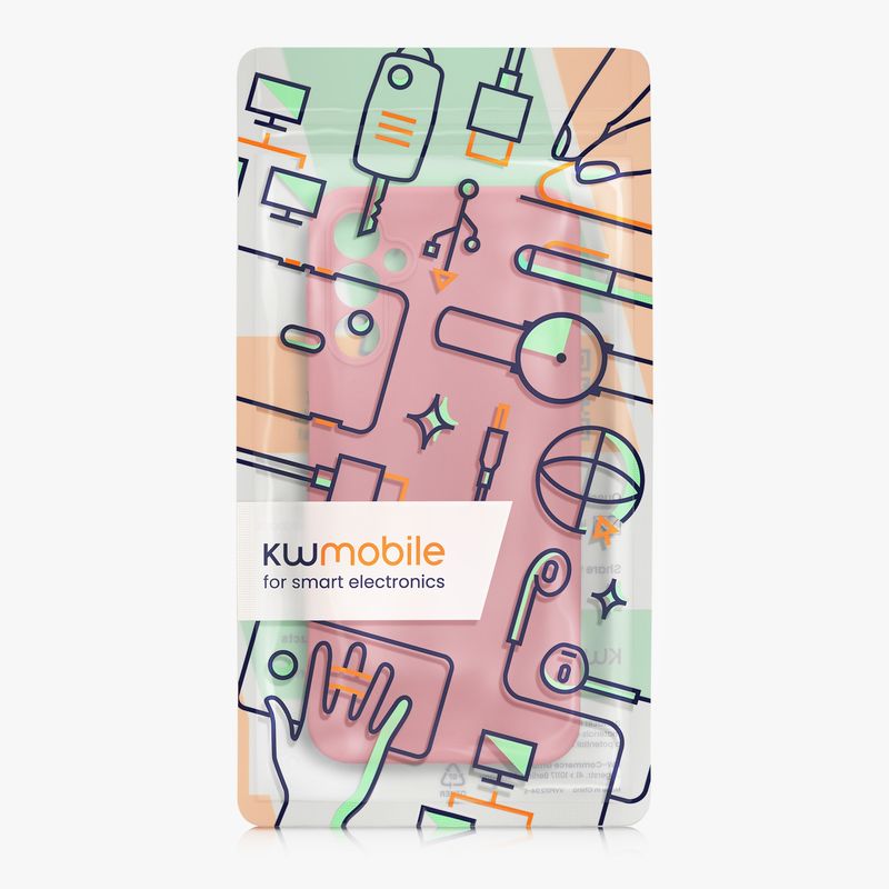 Laptop, Telefoane si Tablete - Telefoane mobile si accesorii - Accesorii Telefoane - Huse telefoane - Husa Kwmobile pentru Samsung Galaxy A14 5G, anti-alunecare, protectie la zgarieturi, silicon, roz - Infinity.ro