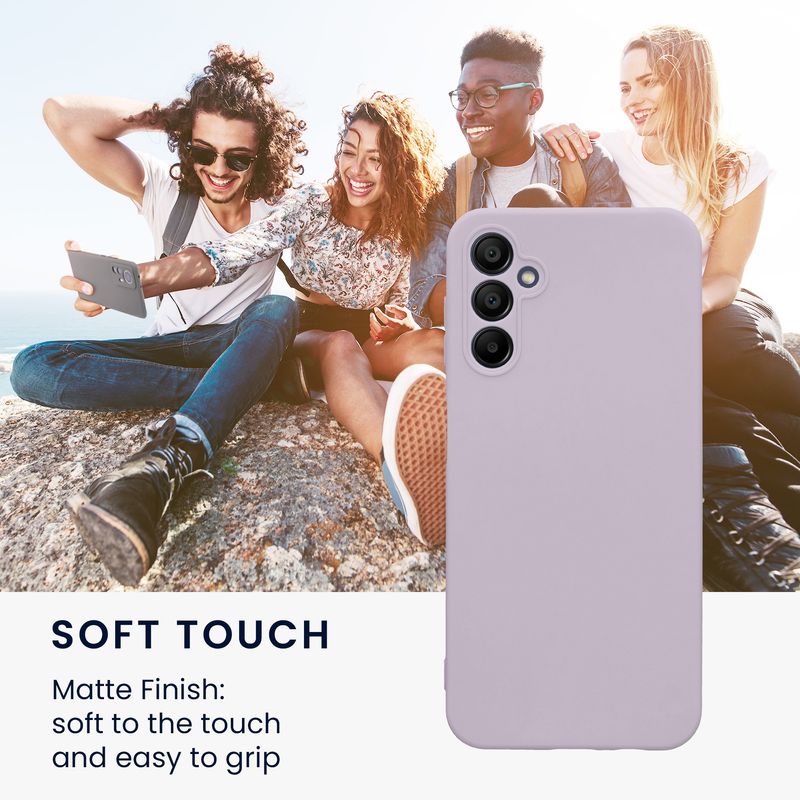 Laptop, Telefoane si Tablete - Telefoane mobile si accesorii - Accesorii Telefoane - Huse telefoane - Husa Kwmobile pentru Samsung Galaxy A14 5G, anti-alunecare, protectie la zgarieturi, silicon, mov - Infinity.ro