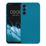 Laptop, Telefoane si Tablete - Telefoane mobile si accesorii - Accesorii Telefoane - Huse telefoane - Husa Kwmobile pentru Samsung Galaxy A14 5G, anti-alunecare, silicon, albastru caraibian - Infinity.ro
