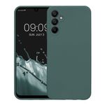 Laptop, Telefoane si Tablete - Telefoane mobile si accesorii - Accesorii Telefoane - Huse telefoane - Husa Kwmobile pentru Samsung Galaxy A14 5G, anti-alunecare, silicon, albastru verzui - Infinity.ro