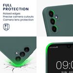 Laptop, Telefoane si Tablete - Telefoane mobile si accesorii - Accesorii Telefoane - Huse telefoane - Husa Kwmobile pentru Samsung Galaxy A14 5G, anti-alunecare, silicon, albastru verzui - Infinity.ro