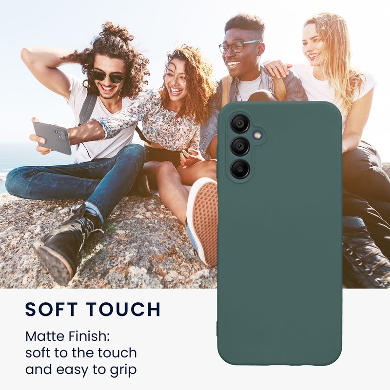 Laptop, Telefoane si Tablete - Telefoane mobile si accesorii - Accesorii Telefoane - Huse telefoane - Husa Kwmobile pentru Samsung Galaxy A14 5G, anti-alunecare, silicon, albastru verzui - Infinity.ro