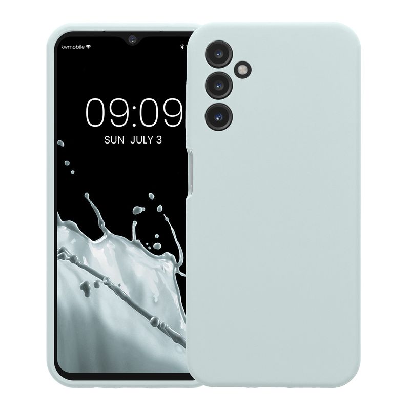Laptop, Telefoane si Tablete - Telefoane mobile si accesorii - Accesorii Telefoane - Huse telefoane - Husa Kwmobile pentru Samsung Galaxy A14 5G, anti-alunecare, silicon, menta - Infinity.ro