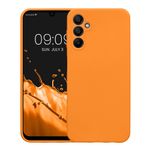 Laptop, Telefoane si Tablete - Telefoane mobile si accesorii - Accesorii Telefoane - Huse telefoane - Husa Kwmobile pentru Samsung Galaxy A14 5G, anti-alunecare, silicon, portocaliu - Infinity.ro