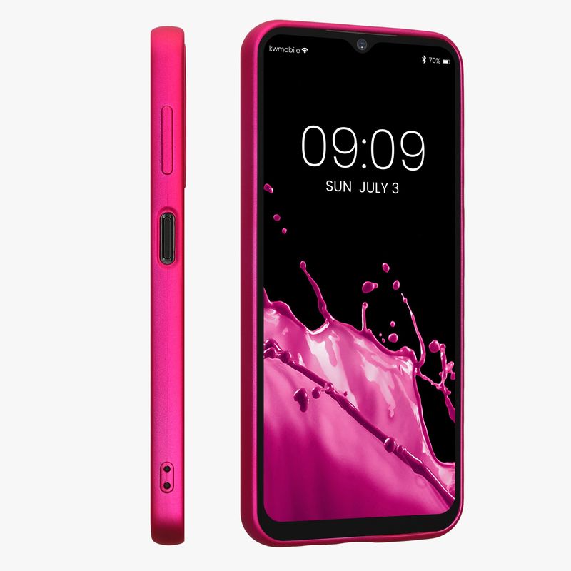 Laptop, Telefoane si Tablete - Telefoane mobile si accesorii - Accesorii Telefoane - Huse telefoane - Husa Kwmobile pentru Samsung Galaxy A14 5G, anti-alunecare, silicon, roz - Infinity.ro