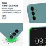Laptop, Telefoane si Tablete - Telefoane mobile si accesorii - Accesorii Telefoane - Huse telefoane - Husa Kwmobile pentru Samsung Galaxy A14 5G, anti-alunecare, silicon, noapte arctica - Infinity.ro