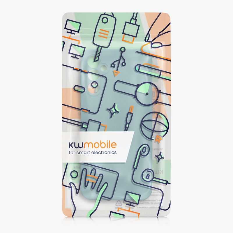 Laptop, Telefoane si Tablete - Telefoane mobile si accesorii - Accesorii Telefoane - Huse telefoane - Husa Kwmobile pentru Samsung Galaxy A14 5G, anti-alunecare, silicon, noapte arctica - Infinity.ro