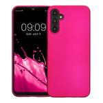 Laptop, Telefoane si Tablete - Telefoane mobile si accesorii - Accesorii Telefoane - Huse telefoane - Husa Kwmobile pentru Samsung Galaxy A14 5G, anti-alunecare, silicon, roz - Infinity.ro