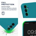 Laptop, Telefoane si Tablete - Telefoane mobile si accesorii - Accesorii Telefoane - Huse telefoane - Husa Kwmobile pentru Samsung Galaxy A14 5G, anti-alunecare, silicon, turcoaz mat - Infinity.ro