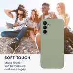 Laptop, Telefoane si Tablete - Telefoane mobile si accesorii - Accesorii Telefoane - Huse telefoane - Husa Kwmobile pentru Samsung Galaxy A14 5G, anti-alunecare, silicon, verde, gri - Infinity.ro