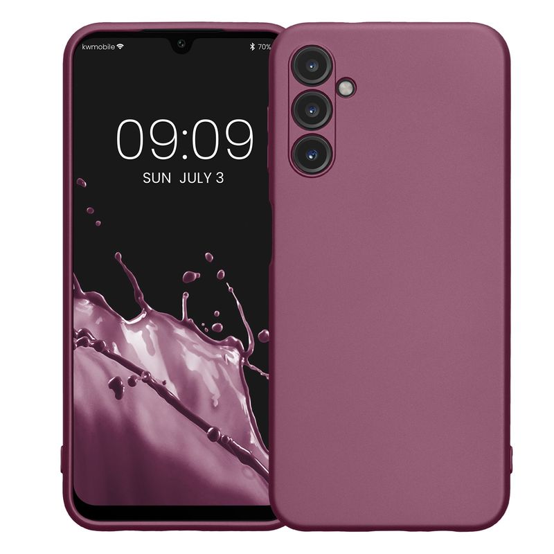 Laptop, Telefoane si Tablete - Telefoane mobile si accesorii - Accesorii Telefoane - Huse telefoane - Husa Kwmobile pentru Samsung Galaxy A14 5G, anti-alunecare, silicon, lavanda - Infinity.ro