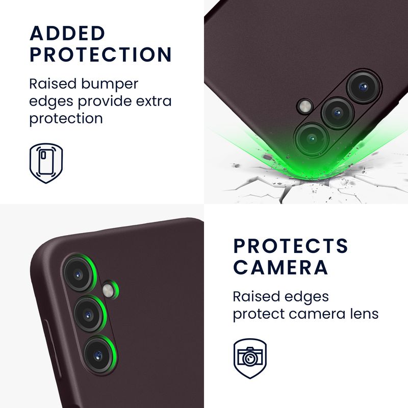 Laptop, Telefoane si Tablete - Telefoane mobile si accesorii - Accesorii Telefoane - Huse telefoane - Husa Kwmobile pentru Samsung Galaxy A14 5G, anti-alunecare, silicon, visiniu - Infinity.ro