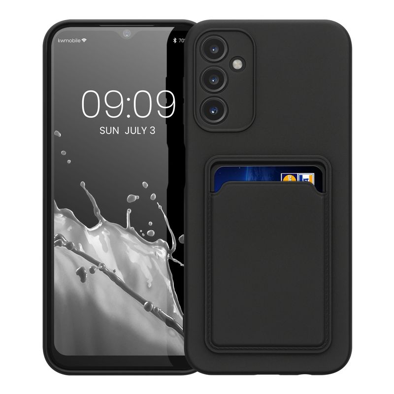 Laptop, Telefoane si Tablete - Telefoane mobile si accesorii - Accesorii Telefoane - Huse telefoane - Husa Kwmobile pentru Samsung Galaxy A14 5G, incarcare wireless, silicon, negru - Infinity.ro