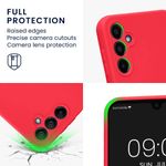 Laptop, Telefoane si Tablete - Telefoane mobile si accesorii - Accesorii Telefoane - Huse telefoane - Husa Kwmobile pentru Samsung Galaxy A14 5G, anti-alunecare, silicon, roz neon - Infinity.ro