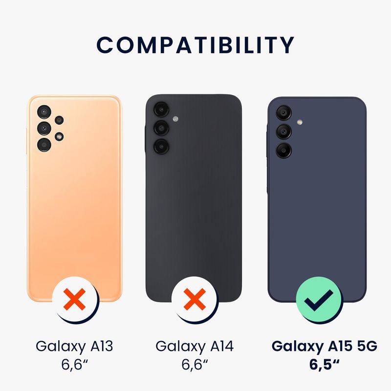 Laptop, Telefoane si Tablete - Telefoane mobile si accesorii - Accesorii Telefoane - Huse telefoane - Husa Kwmobile pentru Samsung Galaxy A15 5G, protectie la socuri, protectie la zgarieturi, silicon, negru, transparent - Infinity.ro