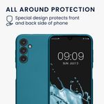 Laptop, Telefoane si Tablete - Telefoane mobile si accesorii - Accesorii Telefoane - Huse telefoane - Husa Kwmobile pentru Samsung Galaxy A14 5G, protectie la zgarieturi, silicon, albastru - Infinity.ro