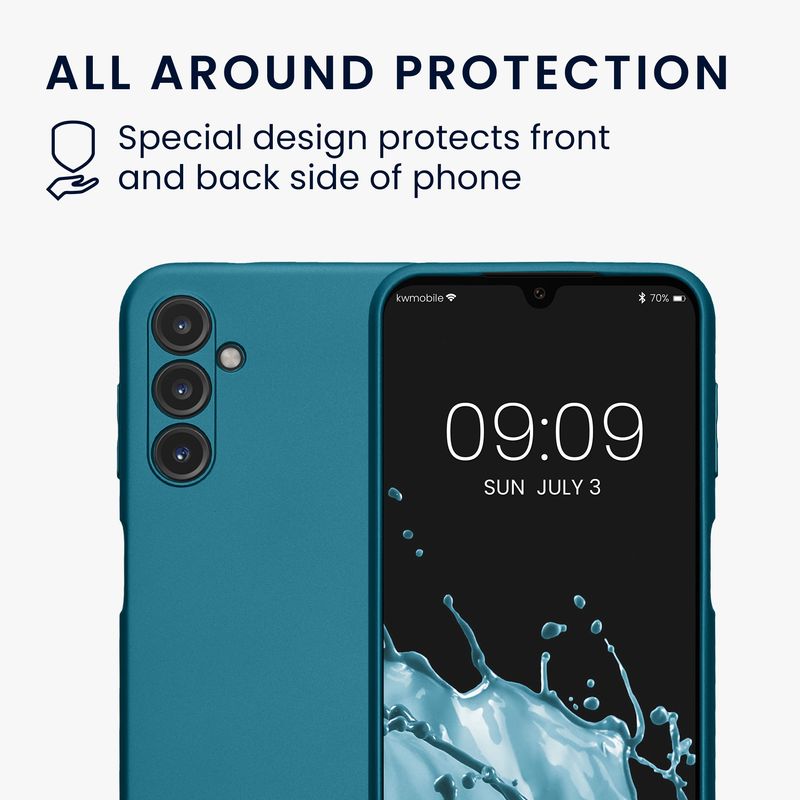 Laptop, Telefoane si Tablete - Telefoane mobile si accesorii - Accesorii Telefoane - Huse telefoane - Husa Kwmobile pentru Samsung Galaxy A14 5G, protectie la zgarieturi, silicon, albastru - Infinity.ro