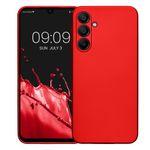 Laptop, Telefoane si Tablete - Telefoane mobile si accesorii - Accesorii Telefoane - Huse telefoane - Husa Kwmobile pentru Samsung Galaxy A16 5G, anti-alunecare, protectie la zgarieturi, silicon, rosu - Infinity.ro