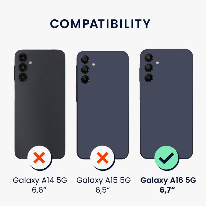 Laptop, Telefoane si Tablete - Telefoane mobile si accesorii - Accesorii Telefoane - Huse telefoane - Husa Kwmobile pentru Samsung Galaxy A16 5G, anti-alunecare, protectie la zgarieturi, silicon, rosu - Infinity.ro
