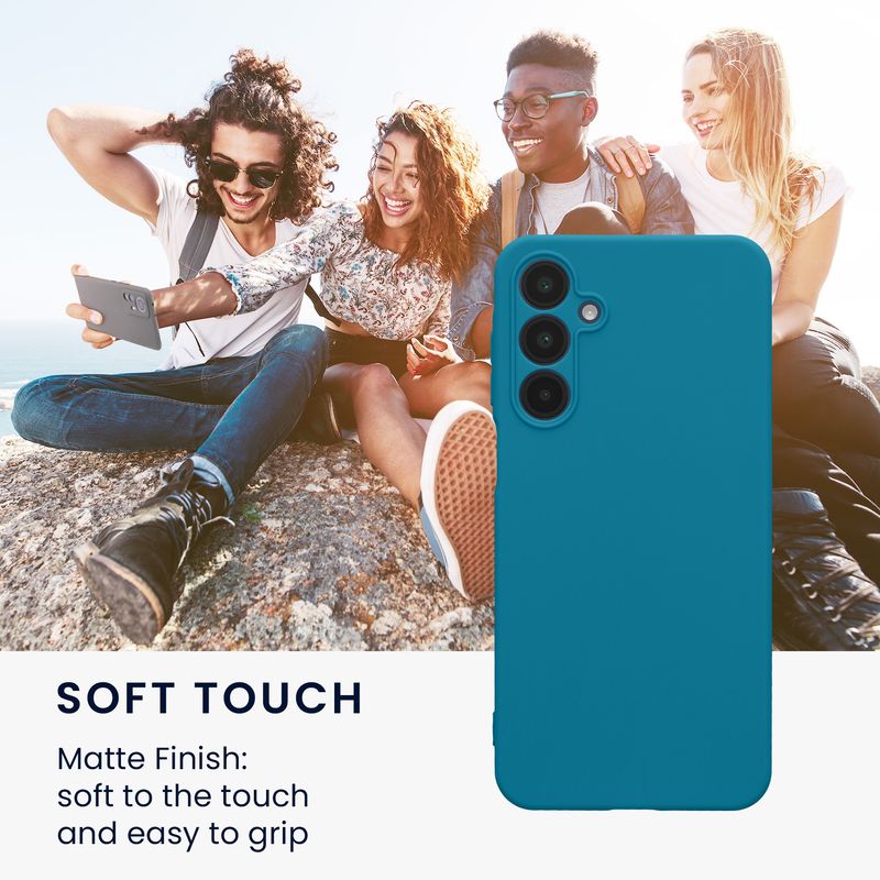 Laptop, Telefoane si Tablete - Telefoane mobile si accesorii - Accesorii Telefoane - Huse telefoane - Husa Kwmobile pentru Samsung Galaxy A16 5G, anti-alunecare, protectie la zgarieturi, silicon, albastru - Infinity.ro