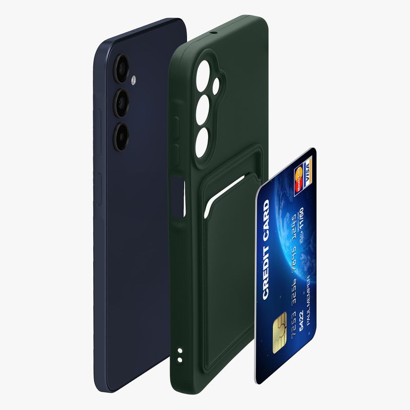 Laptop, Telefoane si Tablete - Telefoane mobile si accesorii - Accesorii Telefoane - Huse telefoane - Husa Kwmobile pentru Samsung Galaxy A15 5G, incarcare wireless, silicon, verde - Infinity.ro
