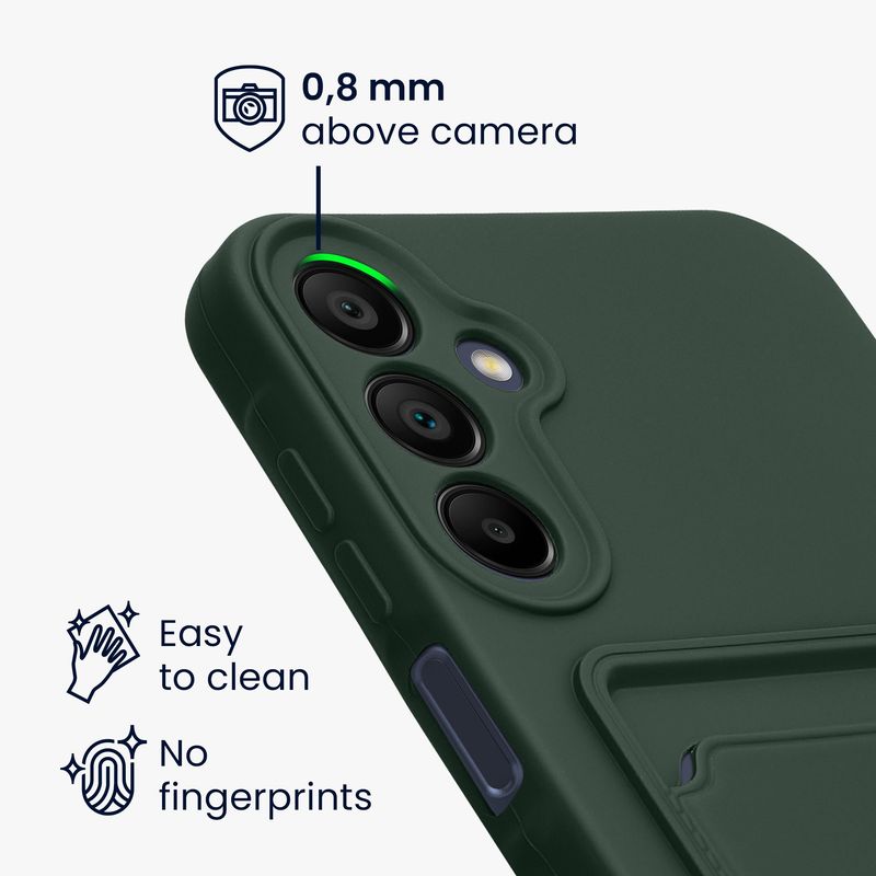 Laptop, Telefoane si Tablete - Telefoane mobile si accesorii - Accesorii Telefoane - Huse telefoane - Husa Kwmobile pentru Samsung Galaxy A15 5G, incarcare wireless, silicon, verde - Infinity.ro