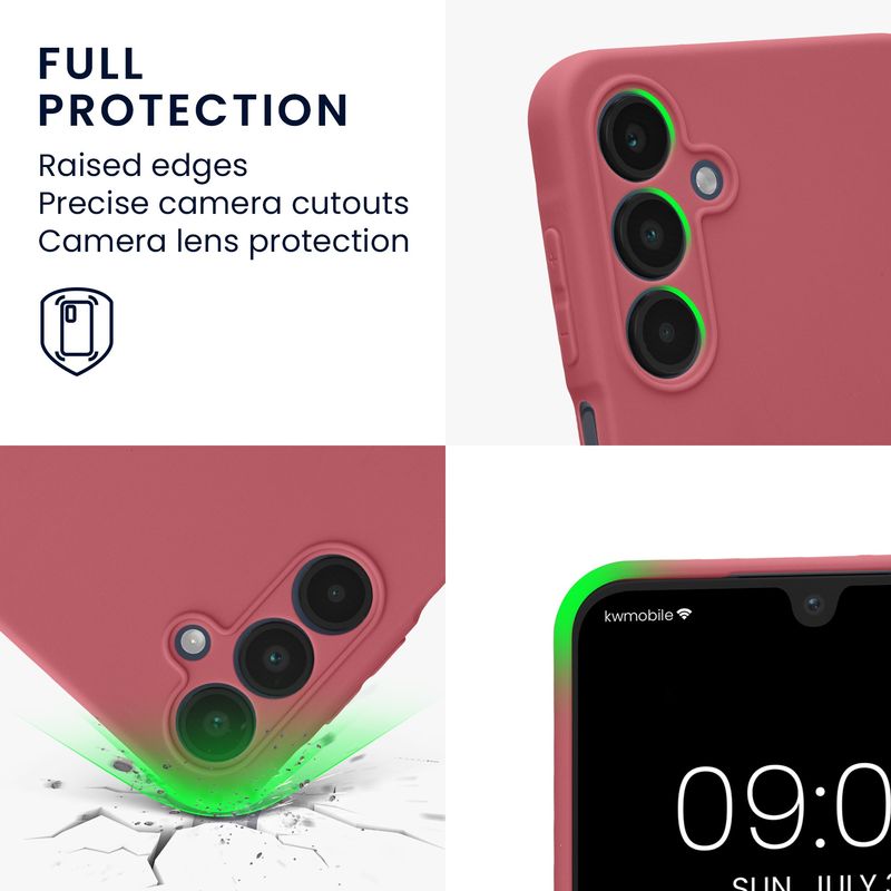 Laptop, Telefoane si Tablete - Telefoane mobile si accesorii - Accesorii Telefoane - Huse telefoane - Husa Kwmobile pentru Samsung Galaxy A16 5G, anti-alunecare, protectie la zgarieturi, silicon, roz - Infinity.ro