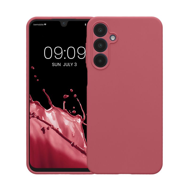 Laptop, Telefoane si Tablete - Telefoane mobile si accesorii - Accesorii Telefoane - Huse telefoane - Husa Kwmobile pentru Samsung Galaxy A16 5G, anti-alunecare, protectie la zgarieturi, silicon, roz - Infinity.ro