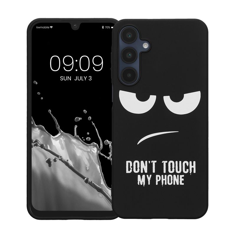 Laptop, Telefoane si Tablete - Telefoane mobile si accesorii - Accesorii Telefoane - Huse telefoane - Husa Kwmobile pentru Samsung Galaxy A16 5G, anti-alunecare, silicon, alb, negru - Infinity.ro