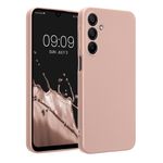 Laptop, Telefoane si Tablete - Telefoane mobile si accesorii - Accesorii Telefoane - Huse telefoane - Husa Kwmobile pentru Samsung Galaxy A16 5G, anti-alunecare, silicon, auriu, roz - Infinity.ro