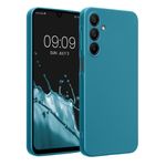 Laptop, Telefoane si Tablete - Telefoane mobile si accesorii - Accesorii Telefoane - Huse telefoane - Husa Kwmobile pentru Samsung Galaxy A16 5G, anti-alunecare, silicon, albastru caraibian - Infinity.ro