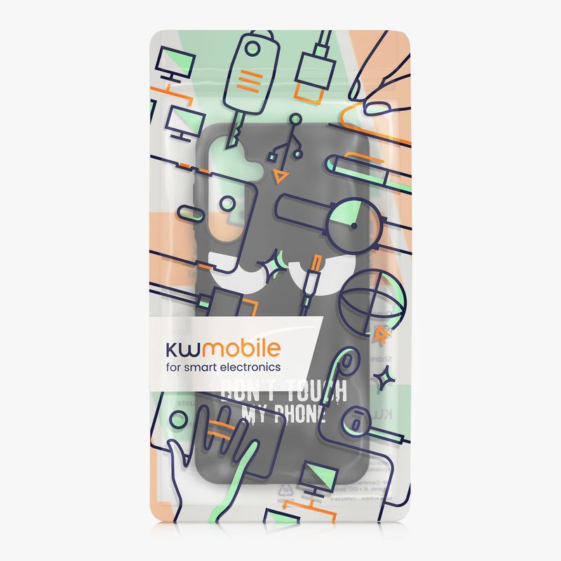 Laptop, Telefoane si Tablete - Telefoane mobile si accesorii - Accesorii Telefoane - Huse telefoane - Husa Kwmobile pentru Samsung Galaxy A16 5G, anti-alunecare, silicon, alb, negru - Infinity.ro