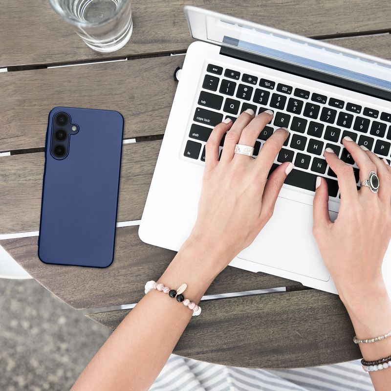 Laptop, Telefoane si Tablete - Telefoane mobile si accesorii - Accesorii Telefoane - Huse telefoane - Husa Kwmobile pentru Samsung Galaxy A16 5G, anti-alunecare, silicon, albastru - Infinity.ro