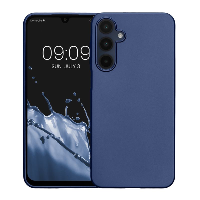 Laptop, Telefoane si Tablete - Telefoane mobile si accesorii - Accesorii Telefoane - Huse telefoane - Husa Kwmobile pentru Samsung Galaxy A16 5G, anti-alunecare, silicon, albastru - Infinity.ro