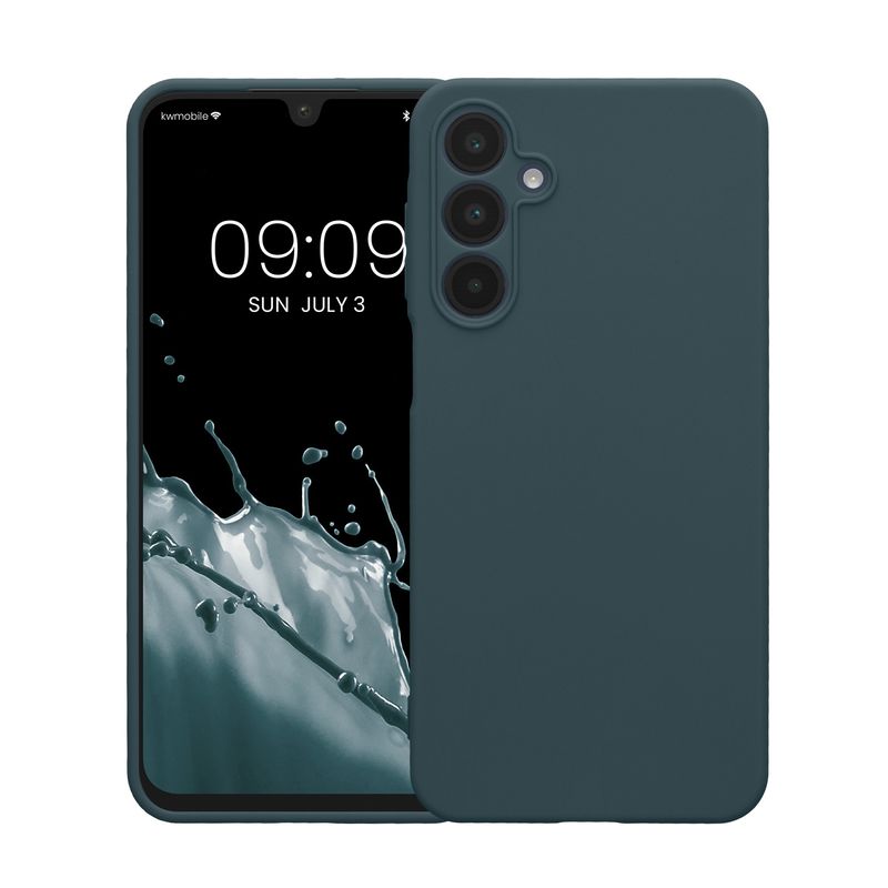 Laptop, Telefoane si Tablete - Telefoane mobile si accesorii - Accesorii Telefoane - Huse telefoane - Husa Kwmobile pentru Samsung Galaxy A16 5G, anti-alunecare, silicon, ardezie - Infinity.ro