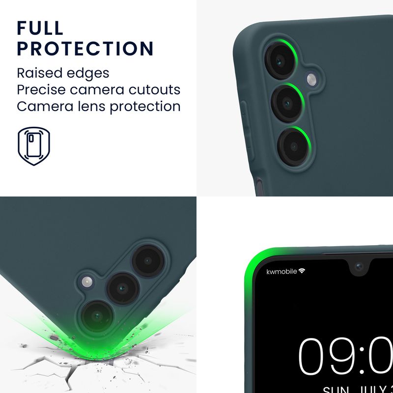 Laptop, Telefoane si Tablete - Telefoane mobile si accesorii - Accesorii Telefoane - Huse telefoane - Husa Kwmobile pentru Samsung Galaxy A16 5G, anti-alunecare, silicon, ardezie - Infinity.ro