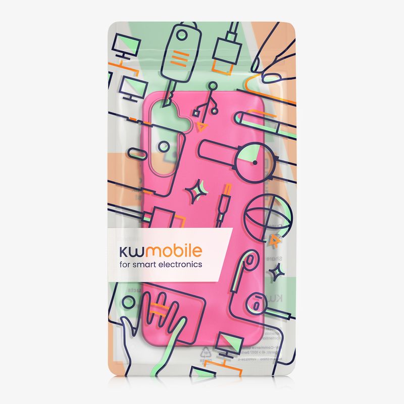 Laptop, Telefoane si Tablete - Telefoane mobile si accesorii - Accesorii Telefoane - Huse telefoane - Husa Kwmobile pentru Samsung Galaxy A16 5G, anti-alunecare, silicon, roz - Infinity.ro