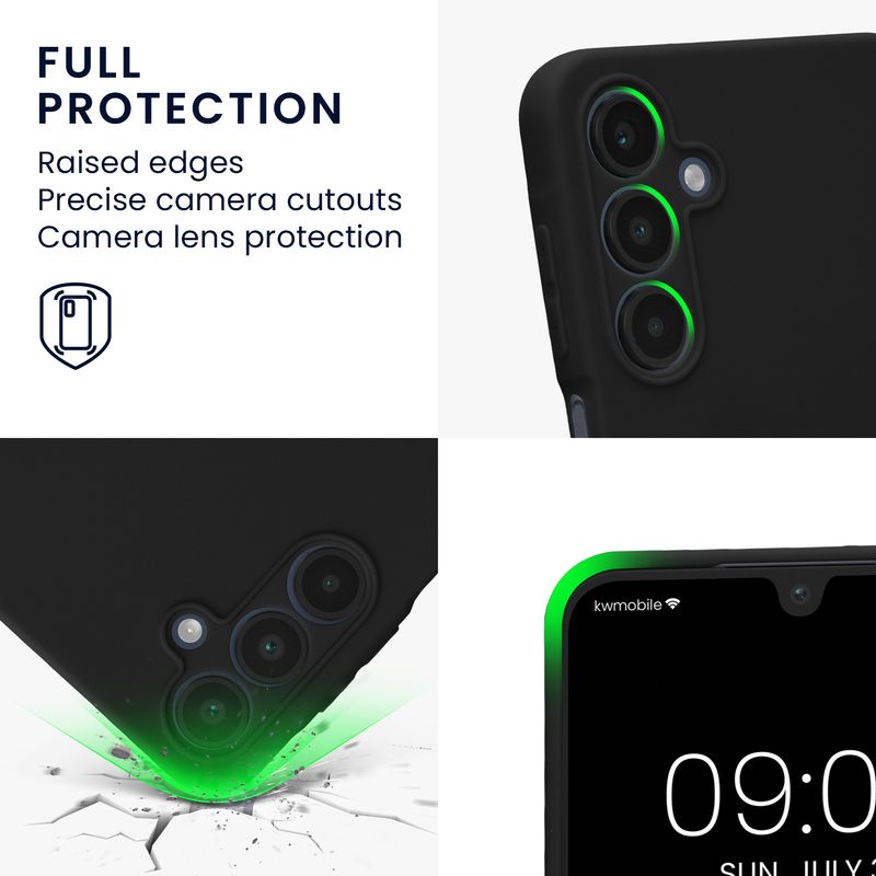 Laptop, Telefoane si Tablete - Telefoane mobile si accesorii - Accesorii Telefoane - Huse telefoane - Husa Kwmobile pentru Samsung Galaxy A16 5G, anti-alunecare, silicon, negru - Infinity.ro